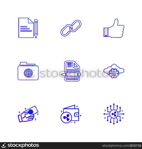 file , document , weblink , like , folder , global , file , text , cloud , setting , money , dollar, crypto currency , wallet , icons , flat , icon , set , vector , qualilty , design , collection , creative ,