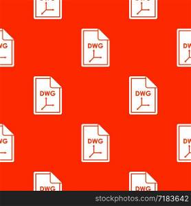 File DWG pattern repeat seamless in orange color for any design. Vector geometric illustration. File DWG pattern seamless