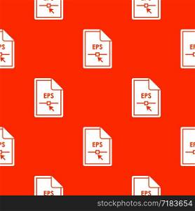 File EPS pattern repeat seamless in orange color for any design. Vector geometric illustration. File EPS pattern seamless