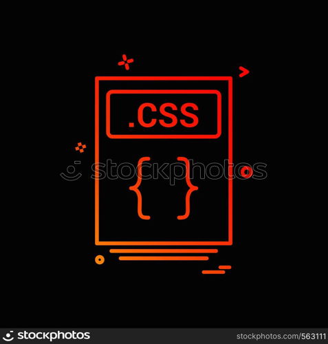 file files css icon vector design