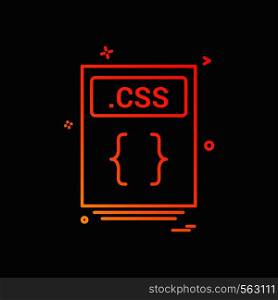 file files css icon vector design