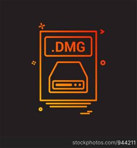 file files dmg icon vector design