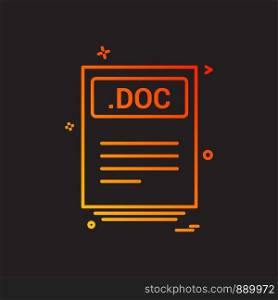 file files doc icon vector design