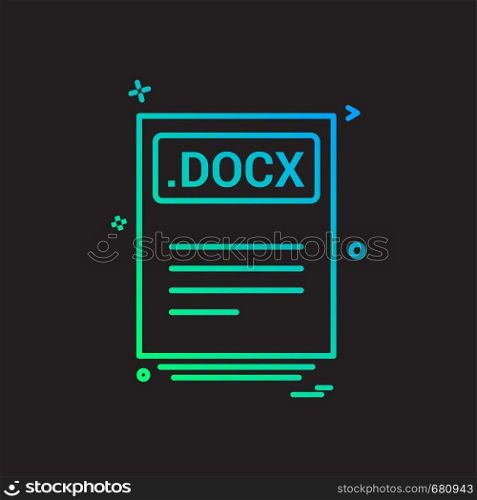 file files docx icon vector design