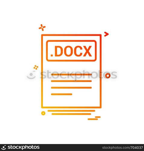 file files docx icon vector design
