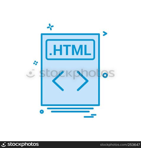 file files html icon vector design