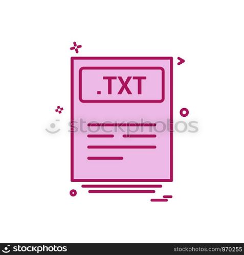 file files txt icon vector design
