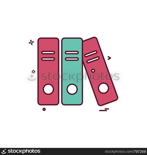 file folder document icon vector design