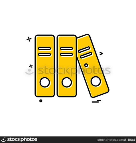 file folder document icon vector design