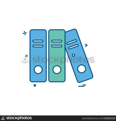 file folder document icon vector design
