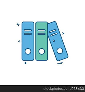 file folder document icon vector design