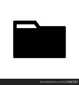 File folder icon vector simple design