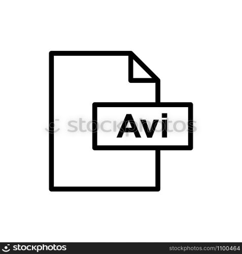 file format icon vector design template