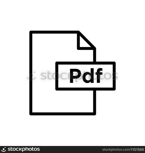file format icon vector design template