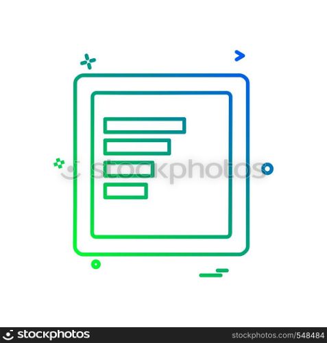 File icon design vector