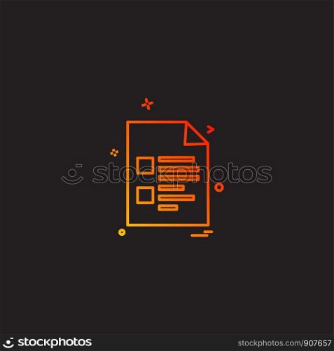 File icon design vector