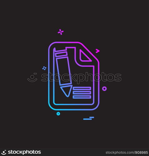 File icon design vector