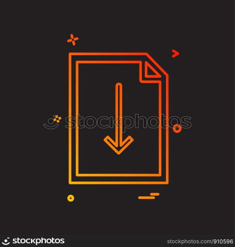 File icon design vector