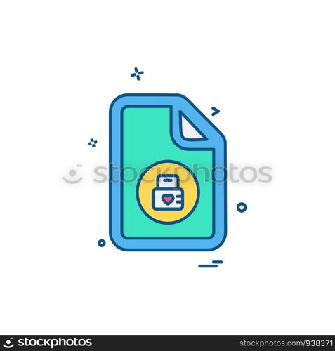 File icon design vector