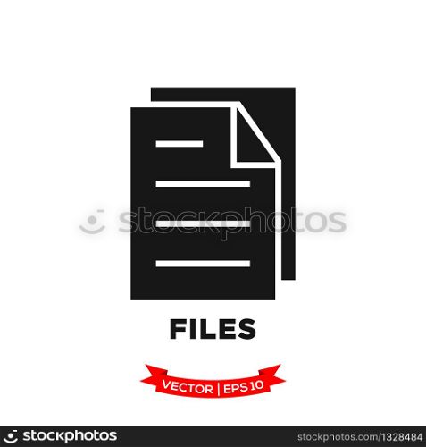 file icon in trendy flat style, document icon