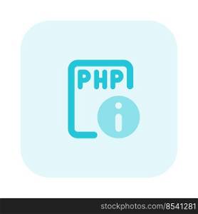 file info on PHP file associated with it