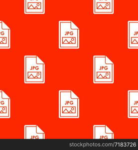 File JPG pattern repeat seamless in orange color for any design. Vector geometric illustration. File JPG pattern seamless