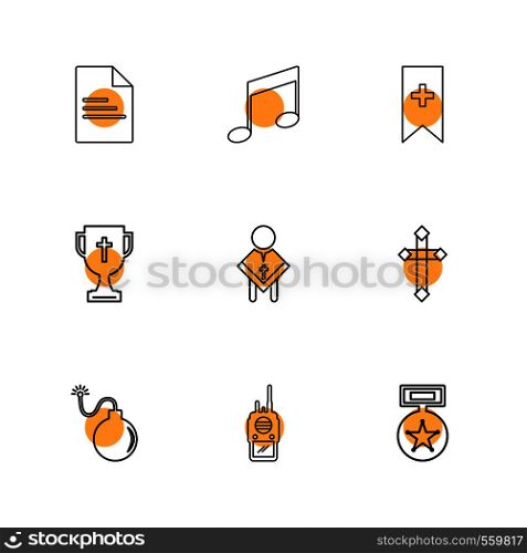 file , music, mp3, tag , trophy, father ,cross, bomb, medal , icon, vector, design, flat, collection, style, creative, icons