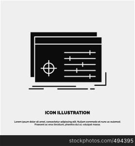 File, object, processing, settings, software Icon. glyph vector gray symbol for UI and UX, website or mobile application. Vector EPS10 Abstract Template background