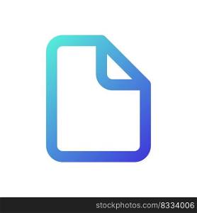 File pixel perfect gradient linear ui icon. Attach document. Send message. Digital information. Line color user interface symbol. Modern style pictogram. Vector isolated outline illustration. File pixel perfect gradient linear ui icon