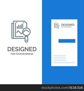 File, Static, Search, Computing Grey Logo Design and Business Card Template
