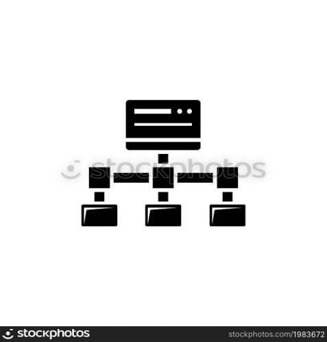 File Transfer, Shared Site. Flat Vector Icon illustration. Simple black symbol on white background. File Transfer, Shared Site sign design template for web and mobile UI element. File Transfer, Shared Site Flat Vector Icon