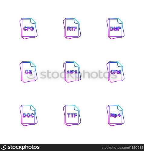 file type , files , documents , file , doc , ai , psd , pdf , png , jpg , dmg , exe , msd , apk , txt, docx ,xls , html , css , wav, mp3 , mp4 , db , eps , svg, icon, vector, design, flat, collection, style, creative, icons