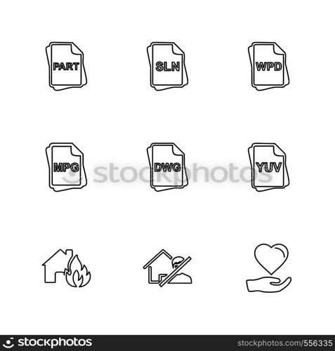 file type , files , documents , file , doc , ai , psd , pdf , png , jpg , dmg , exe , msd , apk , txt, docx ,xls , html , css , wav, mp3 , mp4 , db , eps , svg, icon, vector, design, flat, collection, style, creative, icons