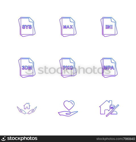 file type , files , documents , file , doc , ai , psd , pdf , png , jpg , dmg , exe , msd , apk , txt, docx ,xls , html , css , wav, mp3 , mp4 , db , eps , svg, icon, vector, design, flat, collection, style, creative, icons