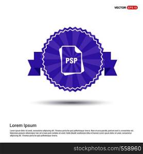 file type icons - Purple Ribbon banner