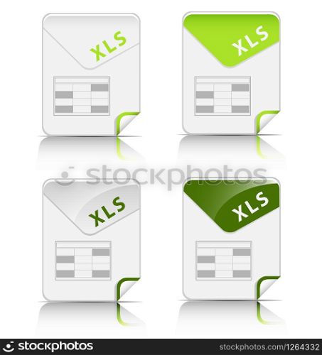 File type vector icon multi collection