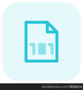File with systematic data security encryption.. File with systematic data security encryption