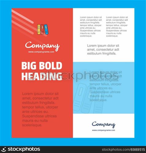 Files Business Company Poster Template. with place for text and images. vector background