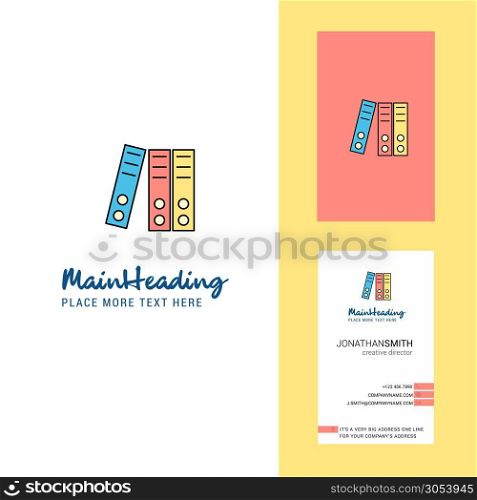 Files Creative Logo and business card. vertical Design Vector