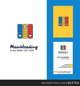 Files Creative Logo and business card. vertical Design Vector