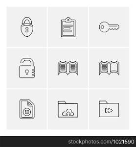 Files , document , clipboard ,write , lock , unlock , sim , globe , icon, vector, design, flat, collection, style, creative, icons ,
