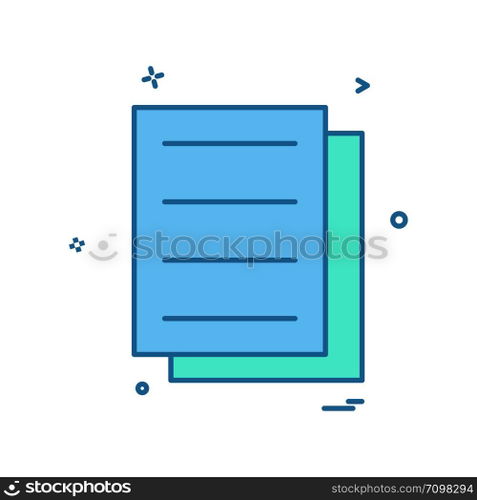 files document icon vector design 