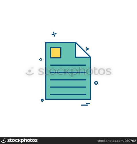 Files icon design vector