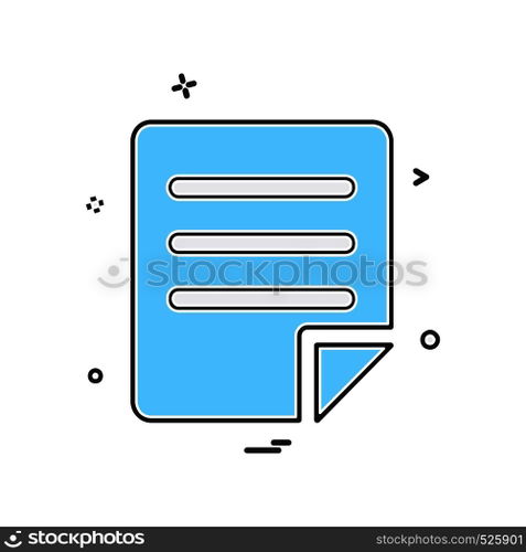 Files icon design vector