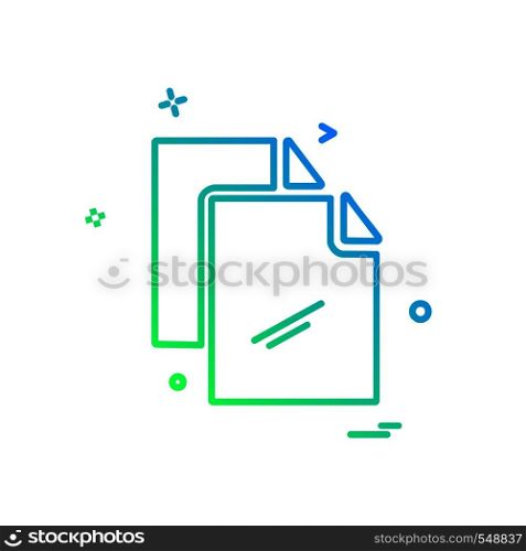 Files icon design vector