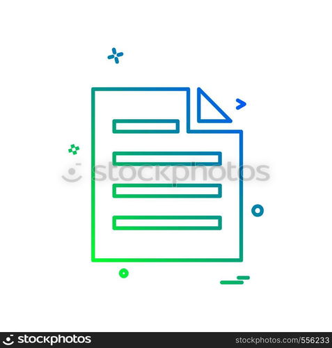 Files icon design vector