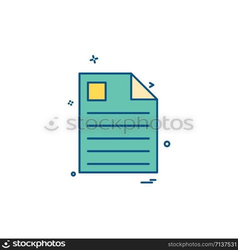 Files icon design vector