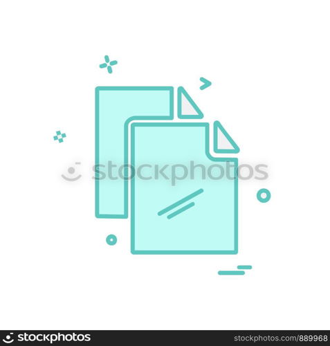 Files icon design vector