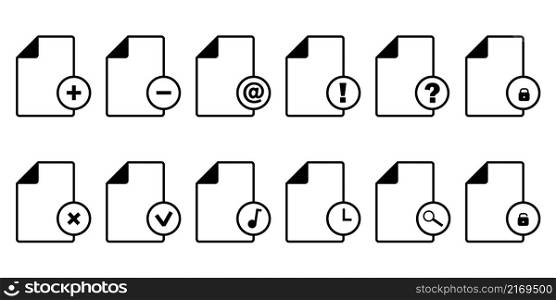 Files icon set. Browser documents. Word mark. Technology concept. Simple design. Vector illustration. Stock image. EPS 10.. Files icon set. Browser documents. Word mark. Technology concept. Simple design. Vector illustration. Stock image.