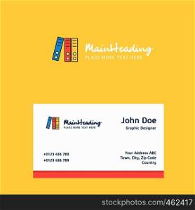 Files logo Design with business card template. Elegant corporate identity. - Vector